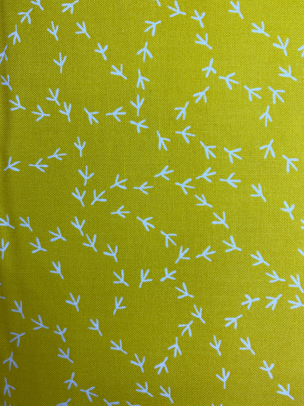 Yellow Chicken Tracks Fabric