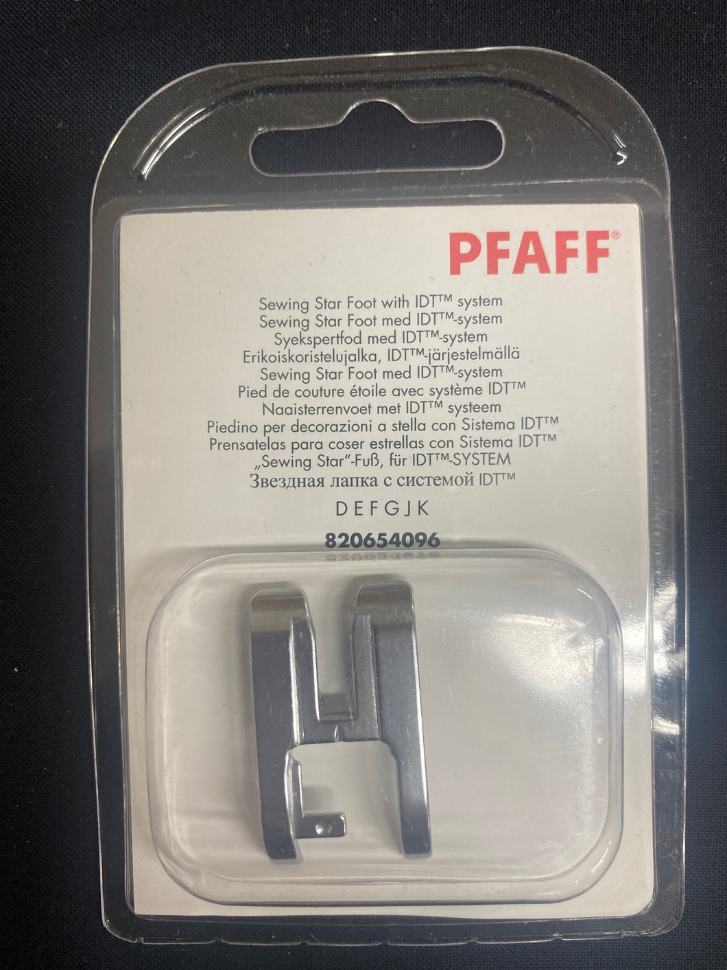 Pfaff Sewing Star Foot with IDT