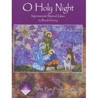O Holy Night: Impressionist Stained Glass by Brenda Henning